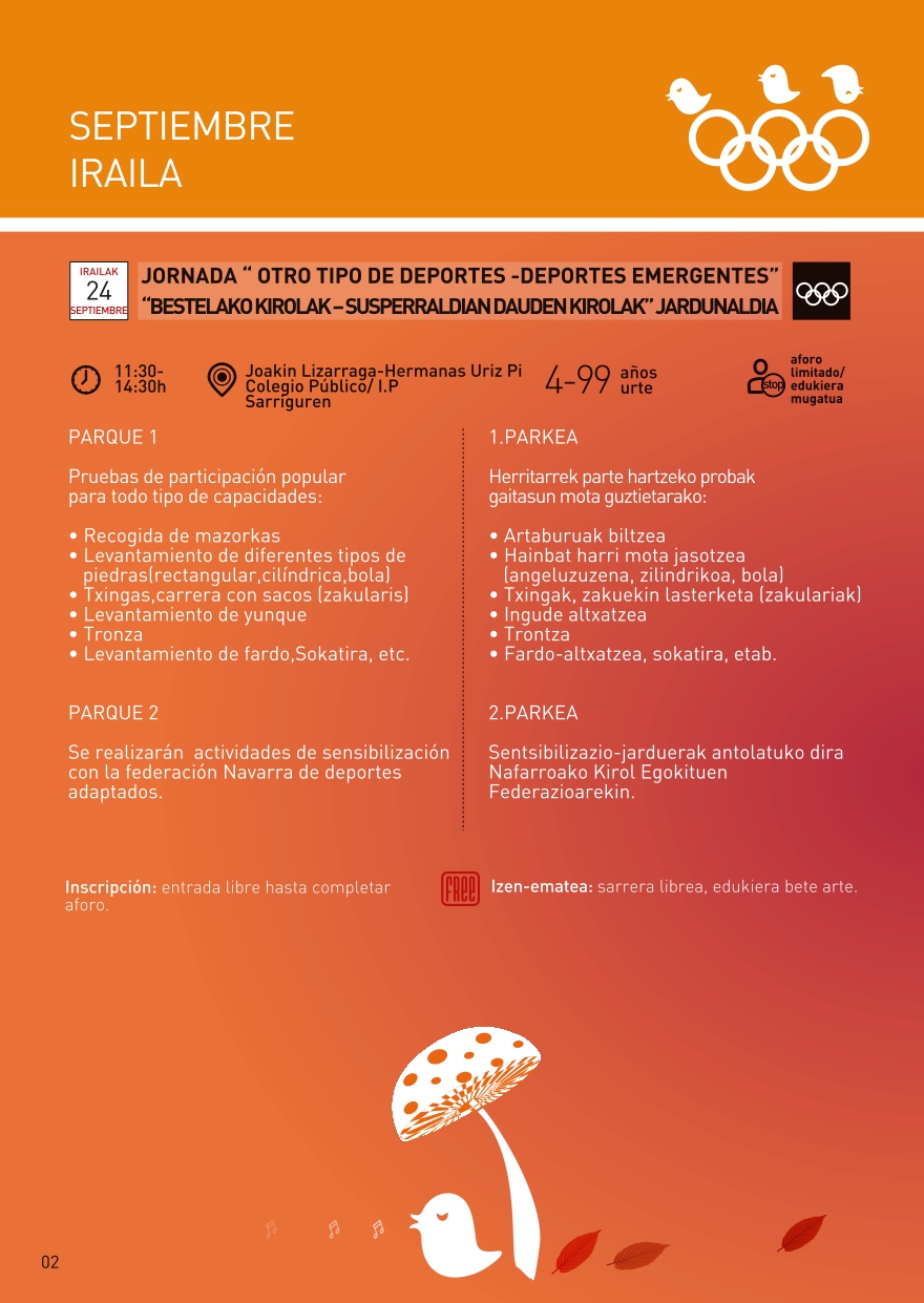 Semana Europea del Deporte del Valle de Egüés (24 de septiembre)